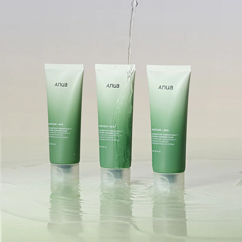anua heartleaf quercetinol pore deep cleansing foam anua heartleaf quercetinol pore deep cleansing foam