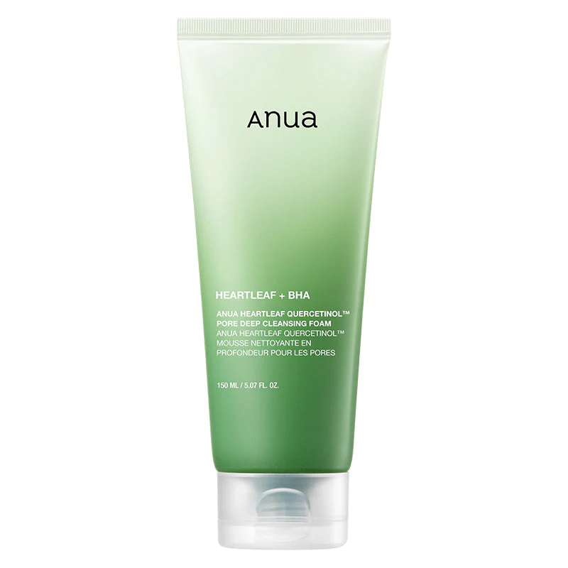 anua heartleaf quercetinol pore deep cleansing foam anua heartleaf quercetinol pore deep cleansing foam